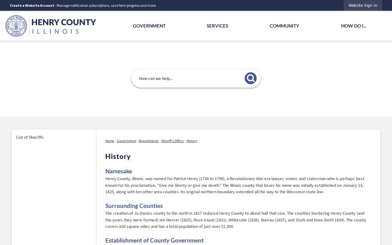 Henry County courthouse history